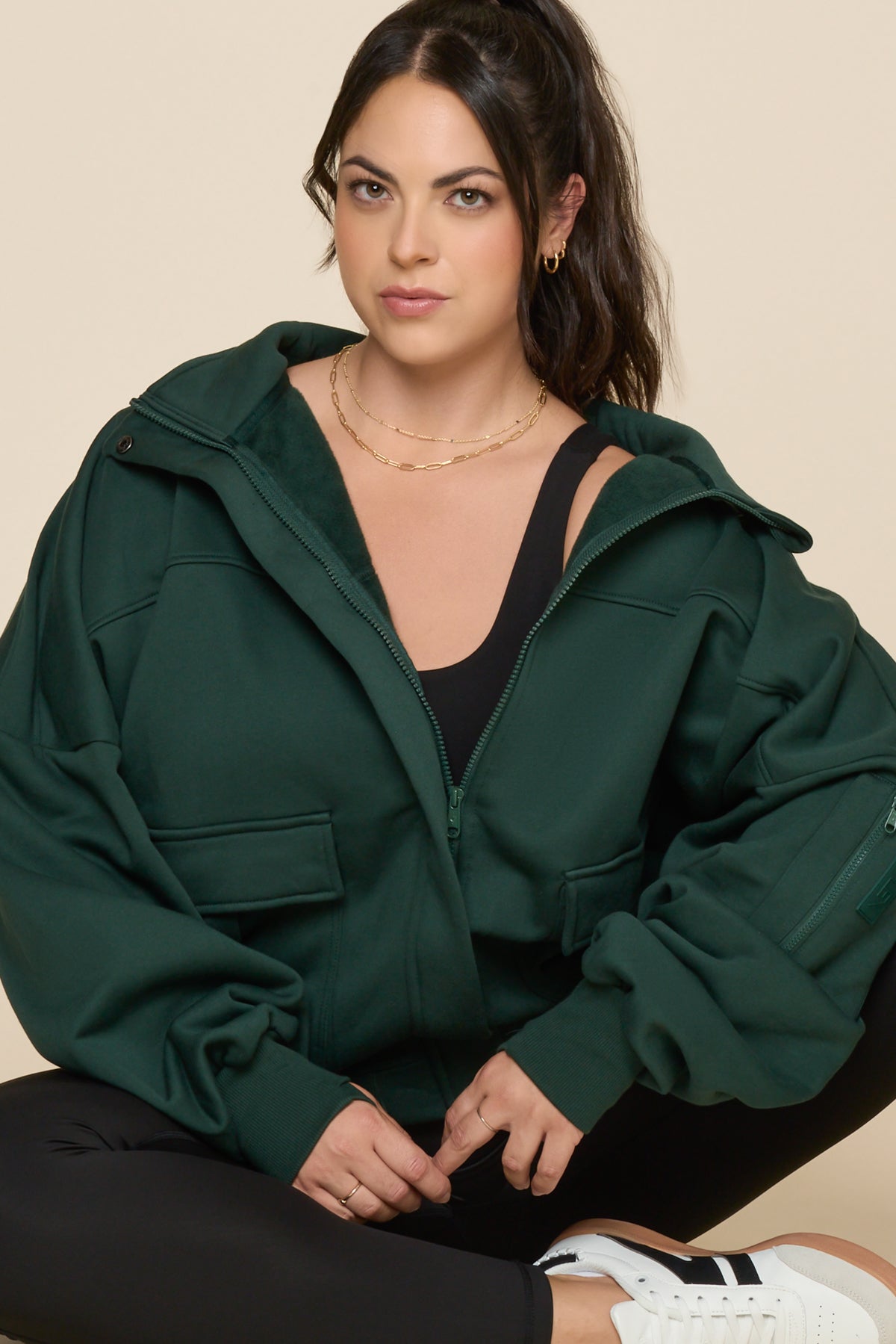 Cloud Bomber Jacket - Game Time Green